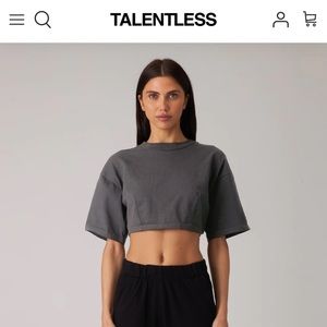 Talentless Women’s Crop Darted Tee